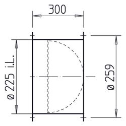Helios RVS 225/DRVS 200 Rohrverschlussklappe selbsttätig, mit Feder, DN 225, Klappen aus ... HELIOS-02591 4010184025917 (Abb. 1)