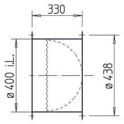 Helios RVS 400 Rohrverschlussklappe selbsttätig, mit Feder, DN 400, Klappen aus Alu... HELIOS-02596 4010184025962 (Abb. 1)