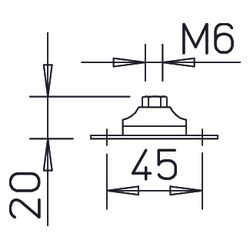 Helios SDD 1 Schwingungsdämpfer für Druckbelastung, 4 Stück... HELIOS-01452 4010184014522 (Abb. 1)