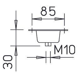 Helios SDZ 2 Schwingungsdämpfer für Zugbelastung, 4 Stück... HELIOS-01455 4010184014553 (Abb. 1)