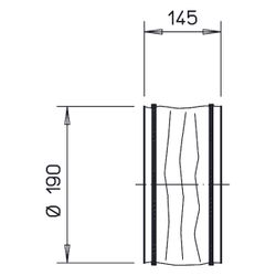 Helios FM 180 EX Flexible Manschette DN 180, für EX- Bereich mit 2 Schlauchschellen... HELIOS-01685 4010184016854 (Abb. 1)