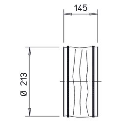 Helios FM 200 Flexible Manschette DN 200, mit 2 Schlauchschellen... HELIOS-01670 4010184016700 (Abb. 1)