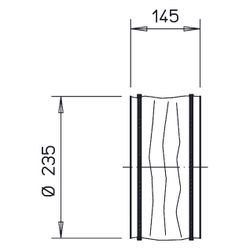 Helios FM 225 Flexible Manschette DN 225, mit 2 Schlauchschellen... HELIOS-01671 4010184016717 (Abb. 1)