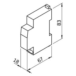 Helios Zeit-Nachlaufrelais ZV für Verteilerschrankeinbau, max. 2,1A, 1-phasig 230V... HELIOS-01279 4010184012795 (Abb. 1)