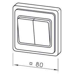 Helios MVB Betriebsschalter 0-1-2 für Multivent-Rohrventilatoren... HELIOS-06091 4010184060918 (Abb. 1)