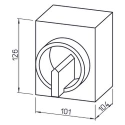 Helios RHS 3 und 1 Revisions-/Hauptschalter 3-polig mit Hilfskontakt, 400V... HELIOS-01594 4010184015949 (Abb. 1)