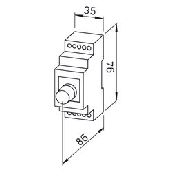 Helios ESE 2,5 Einbau-Drehzahlsteller 1-PH, I max. 2,5A, 230V... HELIOS-01302 4010184013020 (Abb. 1)
