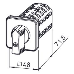 Helios Einbauschalter STSSW, 5-stufig, 1-PH 230V, für Trafosteller TSSW... HELIOS-00234 4010184002345 (Abb. 1)