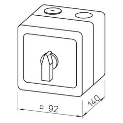 Helios PGWA 25 Polumschalter für Motoren mit getrennter Wicklung, 3-PH 400V, 3-PH, max. 2... HELIOS-05061 4010184050612 (Abb. 1)