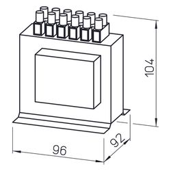 Helios TSSD 2 Drehzahl-Steuertrafo 3-PH 400V 2,0A, für Schaltschrankeinbau, 2 Stück... HELIOS-06517 4010184065173 (Abb. 1)