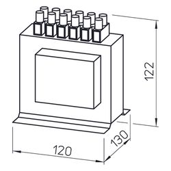 Helios TSSD 7 Drehzahl-Steuertrafo 3-PH 400V 7,0A, für Schaltschrankeinbau, 2 Stück... HELIOS-06519 4010184065197 (Abb. 1)