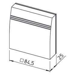 Helios LTR 40 Lufttemperatur-Raumfühler für Helios Regelgeräte EUR6C, EUREC, FU-C, FU-CS,... HELIOS-01323 4010184013235 (Abb. 1)