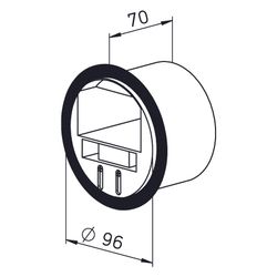 Helios VKH 100/50-100 Volumenstrom-Konstanthalter DN 100, einstellbar 50-100m3/h... HELIOS-00003 4010184000037 (Abb. 1)