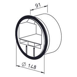 Helios VKH 150-160/50-100 Volumenstrom-Konstanthalter DN 150-160, einstellbar 50-100m3/h... HELIOS-00007 4010184000075 (Abb. 1)