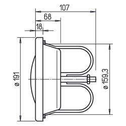 Helios Brandschutz-Tellerventil BTV 160, mit Einbauring ohne Wartungsauflagen, Feuerwider... HELIOS-02636 4010184026365 (Abb. 1)