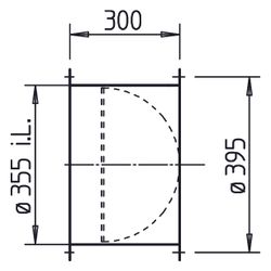 Helios RVS 355 Rohrverschlussklappe selbsttätig, mit Feder, DN 355, Klappen aus Alu... HELIOS-02595 4010184025955 (Abb. 1)
