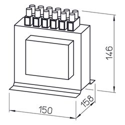 Helios TSSD 11 Drehzahl-Steuertrafo,3-PH,400V 11,0A, für Schaltschrankeinbau, 2 Stück... HELIOS-06515 4010184065159 (Abb. 1)