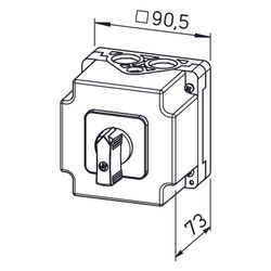 Helios Universal-Wendeschalter WS, für Aufputz- und Unterputz-Montage, 1-phasig und 3-pha... HELIOS-01271 4010184012719 (Abb. 1)