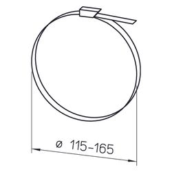 Helios SCH 125/160 Schlauchschellen DN 115-165, 10 Stück... HELIOS-05723 4010184057239 (Abb. 1)
