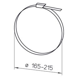 Helios SCH 200 Schlauchschellen DN 165-215, 10 Stück... HELIOS-05724 4010184057246 (Abb. 1)