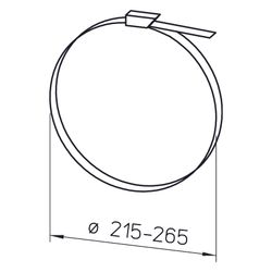 Helios SCH 250 Schlauchschellen DN 215-265, 10 Stück... HELIOS-05725 4010184057253 (Abb. 1)