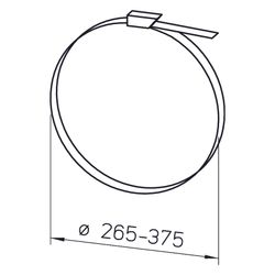 Helios SCH 315/355 Schlauchschellen DN 265-375, 10 Stück... HELIOS-05727 4010184057277 (Abb. 1)