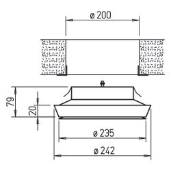 Helios TVZ 200, KTVZ 200 Tellerventil für Zuluft DN 200, Kunststoff UV-beständig, Weiß... HELIOS-02739 4010184027393 (Abb. 1)