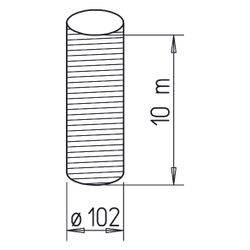 Helios ALF 100 Aluminiumflexrohr DN 100, Kartoninhalt 10lfm... HELIOS-05712 4010184057123 (Abb. 1)