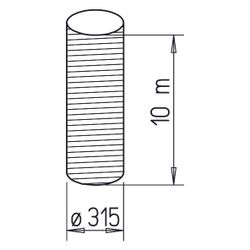 Helios ALF 315 Aluminiumflexrohr DN 315, Kartoninhalt 10lfm... HELIOS-05717 4010184057178 (Abb. 1)