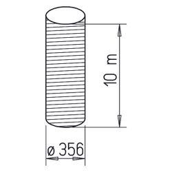 Helios ALF 355 Aluminiumflexrohr DN 355, Kartoninhalt 10lfm... HELIOS-05758 4010184057581 (Abb. 1)
