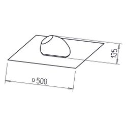 Helios UDP 100/125 R Universal-Dachpfanne Ziegelrot mit Bleirand, Neigung 25-45 Grad, zu ... HELIOS-02020 4010184020202 (Abb. 1)