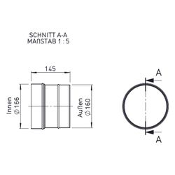 Helios Steckverbinder STV 160, für Steigrohranschluss, an Dachhaube DH 160... HELIOS-02028 4010184020288 (Abb. 1)
