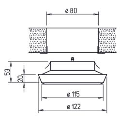 Helios Tellerventil TVZ 80 / KTVZ 80, für Zuluft, Kunststoff UV-beständig, DN 80, Weiß... HELIOS-02762 4010184027621 (Abb. 1)