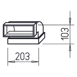 Helios FK-BV 200/90 Flachkanalbogen senkrecht 200x50mm, 90 Grad, Stahlblech verzinkt... HELIOS-02920 4010184029205 (Abb. 1)