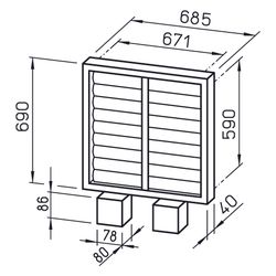 Helios EVK 630 Elektrische Verschlussklappe DN 630 für Ansteuerung über Relais, 230V... HELIOS-00781 4010184007814 (Abb. 1)
