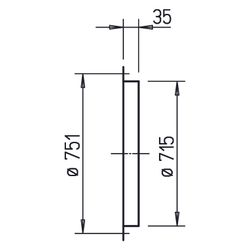Helios FR 710 Winkel-Flanschring DN 710, Stahlblech verzinkt... HELIOS-01212 4010184012122 (Abb. 1)