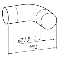 Helios FRS-B 75 FlexPipe Kurzbogen 90 Grad, DN 75... HELIOS-02994 4010184029946 (Abb. 1)