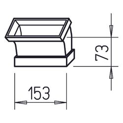 Helios FK-BV 150/45 Flachkanalbogen senkrecht 150x50mm, 45 Grad, Stahlblech verzinkt... HELIOS-02917 4010184029175 (Abb. 1)