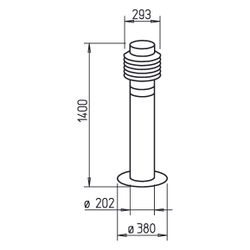 Helios LEWT-A Außenluft-Ansaugsäule mit Filter zu EWT-Bausatz... HELIOS-02992 4010184029922 (Abb. 1)