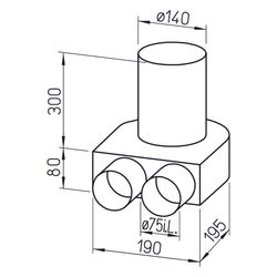 Helios FRS-BKGS 2-75 FlexPipe Bodenkasten-Set, 2x DN 75... HELIOS-09992 4010184099925 (Abb. 1)