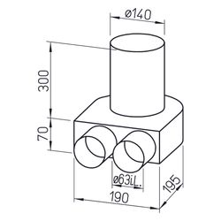Helios FRS-BKGS 2-63 FlexPipe Bodenkasten-Set, 2x DN 63... HELIOS-09991 4010184099918 (Abb. 1)