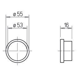 Helios FRS-VD 63 FlexPipe Verschlussdeckel für FRS-R 63, 10 Stück... HELIOS-09330 4010184093305 (Abb. 1)