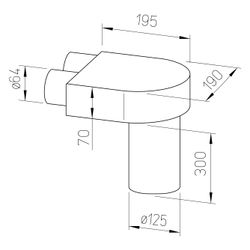 Helios FRS-DKV 2-63/125 FlexPipe Deckenkasten für Ventilanschluss 125mm und 2x DN 63... HELIOS-09430 4010184094302 (Abb. 1)