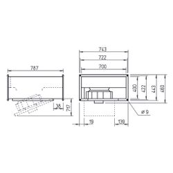 Helios KRD 450/4/70/40 Kanalventilator 3-PH 400V, 5830m3/h, 818W... HELIOS-08694 4010184086949 (Abb. 1)