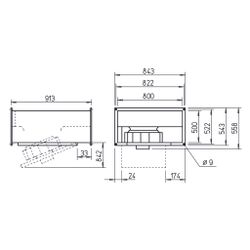 Helios KRD 500/4/80/50 A Kanalventilator 3-PH 400V, 7850m3/h, 1210W... HELIOS-08643 4010184086437 (Abb. 1)