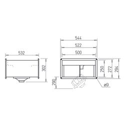 Helios KVD 225/4/50/25 Kanalventilator rechteckig, 3-PH 400V, 1950m3/h, 540W... HELIOS-05679 4010184056799 (Abb. 1)