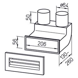 Helios FRS-WBS 2-63 FlexPipe Winkelbogen-Set, 2x DN 63... HELIOS-09995 4010184099956 (Abb. 1)