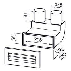 Helios FRS-WBS 2-75 FlexPipe Winkelbogen-Set, 2x DN 75... HELIOS-09996 4010184099963 (Abb. 1)