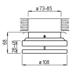 Helios MTVZ 80 Metall-Tellerventil Zuluft, für stufenlose Einstellung, DN 80, Metall, Wei... HELIOS-09603 4010184096030 (Abb. 1)