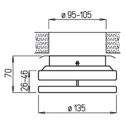 Helios MTVZ 100 Metall-Tellerventil Zuluft, für stufenlose Einstellung, DN 100, Metall, W... HELIOS-09604 4010184096047 (Abb. 1)